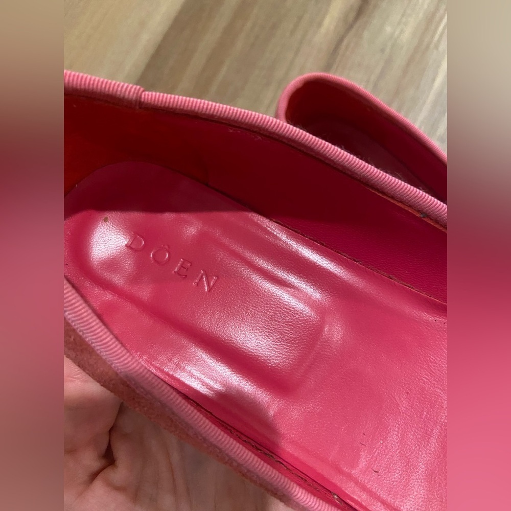 DÔEN Odette Suede Ballet Flat Dusty Pink Size EU 37/US 6.5 - Picture 8 of 13